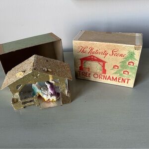 Vintage the nativity scene Christmas ornament no 155 with box